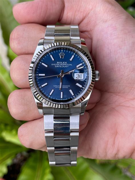 rolex datejust lady 1991 blue|Rolex Datejust 36 36mm Blue Dial 1991 .